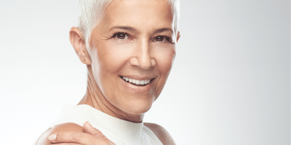 Old Woman With Beautiful Skin
